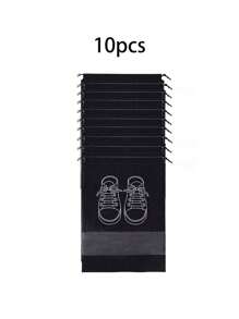 20 Peças Sacos de Cordão para Sapatos de Viagem, Bolsas de Armazenamento à Prova de Poeira, Organizadores de Sapatos de Tecido para Viagens, Exterior, Transparente, À Prova d'Água - Multicolorido - Visão 17