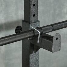 Sportnow SPORTNOW Soporte para Barras de Pesas Multifuncional con Ancho y Altura Ajustable Rack Musculación con Marco de Acero Carga 150 kg para Entrenamiento en Gimnasio Casa Negro