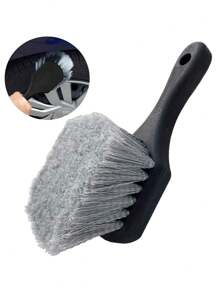 轻松清洁您的汽车车轮和轮胎 - 软毛洗车刷所有外表面和车轮刷（适用于汽车、卡车、SUV、房车、摩托车等）
