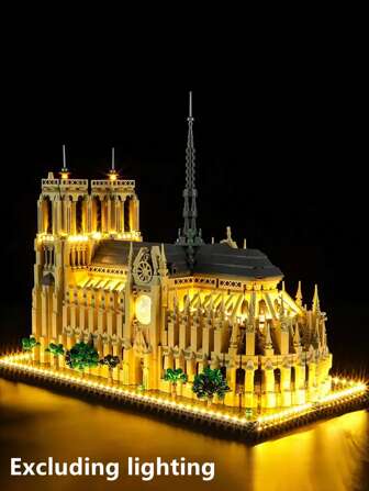 7380pcs Paris Notre Dame Cathedral, 4669pcs Empire State Building, 3299pcs US Capitol, 4060pcs Elizabeth Tower, 5466pcs Roman Colosseum, 3585pcs Eiffel Tower, 3377pcs Louvre Museum, 1526pcs Oriental Pearl Tower, 1699pcs London Double Decker Bridge, Large-Scale Landmark Building Puzzle Assembly DIY Creative Educational Building Blocks, Home Decor, Birthday Gift