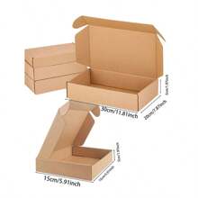 10 件硬纸飞机形礼品盒，坚固的包装盒，适用于装饰、礼物交换、派对、婚礼、母亲节、圣诞节和节日、运输纸箱