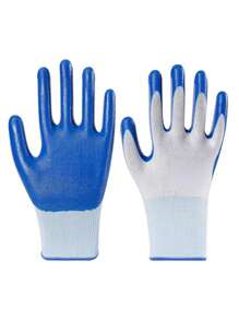 10 Pairs Work Gloves - White Safety Work Gloves For Repair, Construction, Industrial, Warehouse, Gardening, BBQ, And Other Uses, For Men And Women - Multicolor - View 3