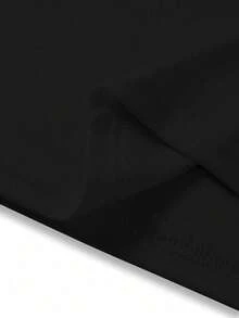 Black T Shirt Black Jersey Japanese Style  Ganyu-Uni Clothing - 黑色 - 查看 4