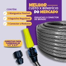 Braided Garden Hose 10 To 50m Meters Reinforced Does Not Kink - 黑色 - 查看 3