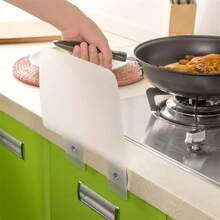 1/2pcs Large Kitchen Sink Guard Splash Cover, Waterproof And Oil-Proof Board With Suction Cups, Easy To Clean - Multicolor - View 4