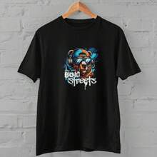 PREMIUM MESH SHORT SLEEVE BEAR PRINTED T-SHIRT