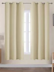 VEHEDE Rèm cửa 2 mảnh, Rèm cửa ngắn, Rèm cửa phòng khách, Màu be, Rèm cửa và rèm cửa phòng ngủ mờ, Cách nhiệt, Màu be - Màu be - Xem 27