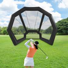 kangten Golf Hitting Net 3M Foldable Golf Driving Training Net Practice Cage Driving Net - 黑色 - 查看 1