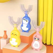 meomill 1pc Cartoon U-Shaped Toothbrush, Soft Toothbrush, Cartoon Toothbrush
