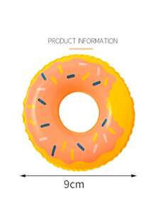 5/10 قطعة دائرة سباحة قابلة للنفخ بشكل بطة وبطاطا على شكل دونات للاستخدام في حمامات السباحة والألعاب المائية الصيفية - متعدد الألوان - مشاهدة 8