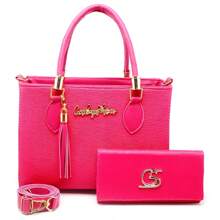 Bolsa Feminina Anjik Média com Carteira, Elegante, Modelo Bolsa Média, Alça Transversal e De Ombro, 4 Estação, Festa, Jantar, Passeio, Trabalho Gaby Show