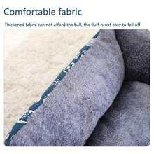 Large Dog Bed Warm Bed For Cats Sofa Dog House Thicken Cat Mat Breathable Basket For Dog Supplies - Black - View 4