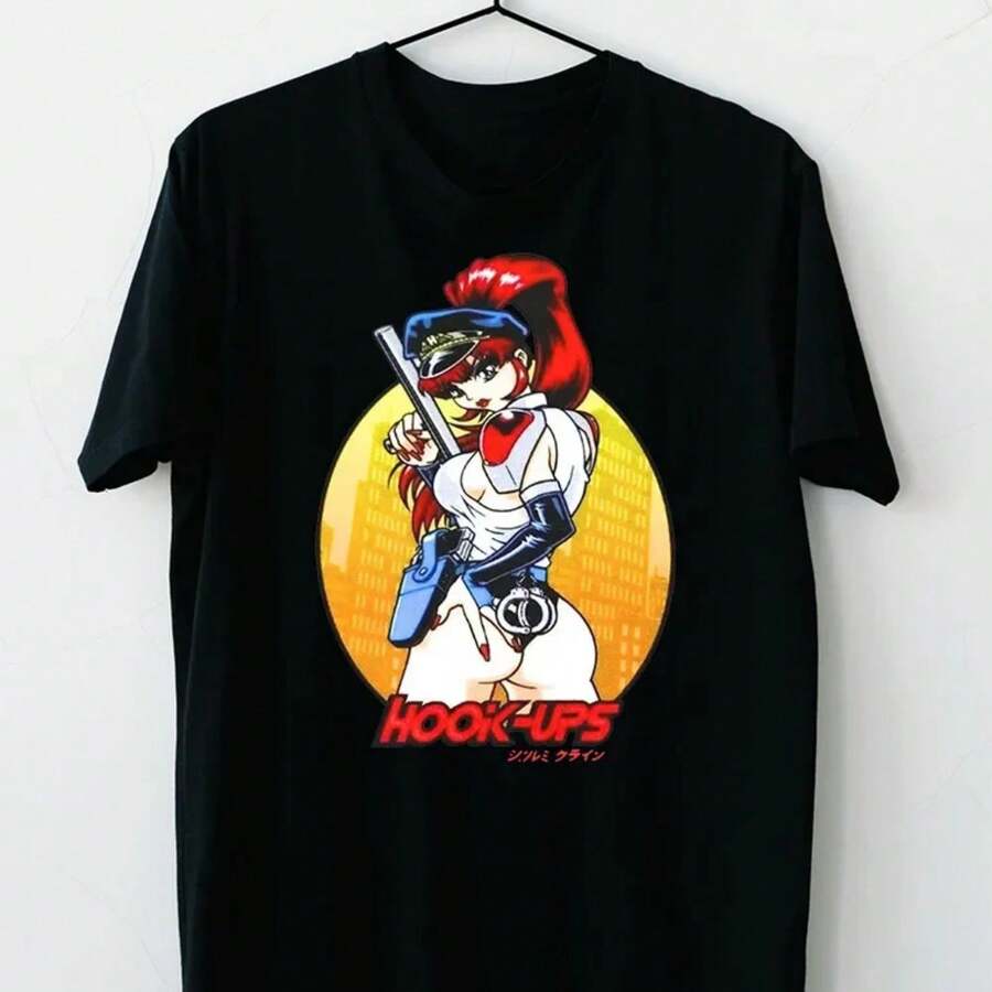 Hook-Ups Skateboard Supercop Black Syringe Full T-Shirt - Black - View 1