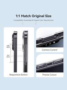 Mkeke 透明 16 Pro Max 保护壳 [不变黄] [军用级防摔] 防震保护透明保护壳 适用于 Apple 16 Pro Max 6.9 英寸 2024