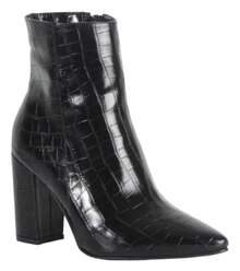 BOTÍN NEGRO DE TACON PARA DAMA. BOTIN NEGRO PARA MUJER - Negro - Ver 4