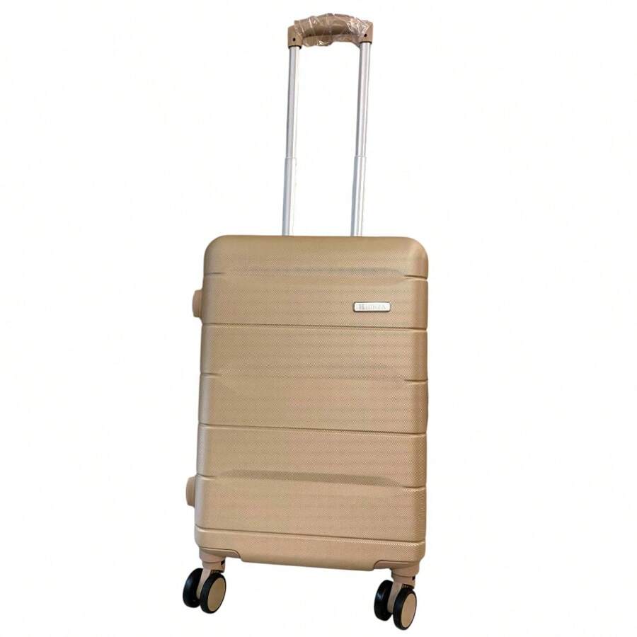 Rigid Carry-On Suitcase With 360º Double Wheels 100%ABS - Champagne - View 1