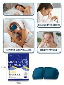 Lutein Steam Eye Mask, Long-Lasting Thermal Treatment, Moisturize Eyes, Relieve Fatigue, Relax Body And Mind, Suitable For Students Using Computers/Phones, Busy Office Workers, Business Travelers, Tourists And Late-Night People, Eye Care, Relieve Eye Strain And Improve Sleep, Mild And Unscented, Disposable Heated Eye Patch/Mask