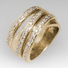 优雅承诺宽带戒指，18K 镀金，镶嵌闪亮的方晶锆石，方形设计象征着优雅和高贵，订婚/结婚戒指，奢华正式珠宝