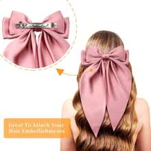 20pcs/Set French Hairpin Clips Base, Blank Automatic Clips, Handmade Bow Hair Clips, DIY Jewelry Making Supplies