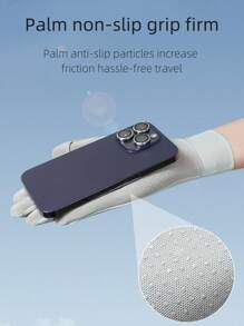 1 Pair Of Women's Ice Silk Sunscreen Gloves Girls Summer UV Sunscreen Wear Ice Clamshell Non-Slip Touch Screen Color Matching Fashion Gloves Suitable For Cycling And Driving Outdoor Leisure - Multicolor - View 7