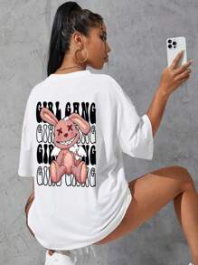 Unisex T-Shirt Women Men Basic T-Shirt - 白色 - 查看 5