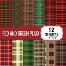 12pcs Vintage Plaid Or Polka Dot DIY Scrapbooking Papers, 6 Inch Vibrant Patterned Art Craft Papers In Blue, Brown Gingham, Colorful Dots Aesthetics Papers For DIY Scrapbook, Diary, Photo Album, Crafts, Bullet Journal, Mixed Media Collage, Card Making, Gift Wrapping, Stationery, Back To School Supplies - Multicolor - View 12