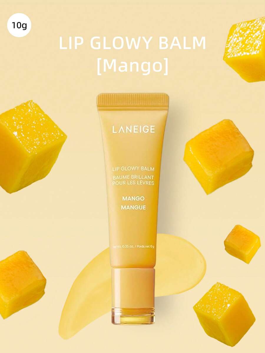 Laneige K-Beauty 10g 亮唇膏唇部精华，保湿，光泽，轻盈，滋润和染色，含乳木果油，适合干燥嘴唇，韩式彩妆，芒果 - Mango - 查看 1