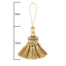1 件/批 21 厘米流苏悬挂装饰工艺品丝绸流苏钥匙扣刷子 DIY 装饰适用于包包门窗帘书签钥匙