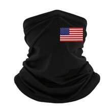 5 件/2 件/1 件美国国旗印花颈套脸部服装颈套面罩围巾防晒透气头巾透气防晒防风适用于滑雪钓鱼徒步骑行春夏季 - 彩色 - 查看 9