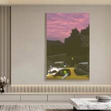 Framed   Carti "Whole Lotta Red" Album Art Poster,   -  HD Canvas Print With Tracklist & Lyrics, Modern Typography Design For Living Room, Bedroom, Office Decor, Perfect For Room Decor High Quality - Framed - View 5