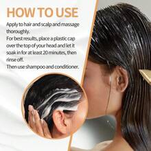 胶原蛋白神经酰胺涂层蛋白护理，滋养护理发膜，保湿软化头发，保湿护理改善干燥卷曲的头发，发膜 - 彩色 - 查看 5