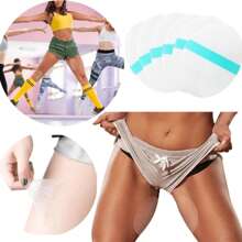 Anti-Friction Spandex Patches For Women's Inner Thighs And Calves - Invisible Body Tape With Non-Covered Elastic For Comfort And Protection - Beige Skin Color - View 2