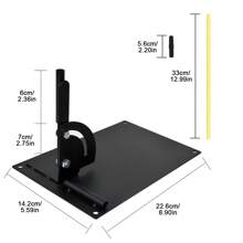 Golf Alignment Stick's Plate Training Swing Practice Aid Stick Holder - Black - View 11