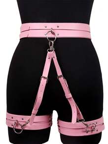1pc Women's Sexy Leather Harness Waist Belt, Festival Party Underwear Accessories Gothic Collocation,For Daily Home And Outdoor Wear - Multicolor - View 8