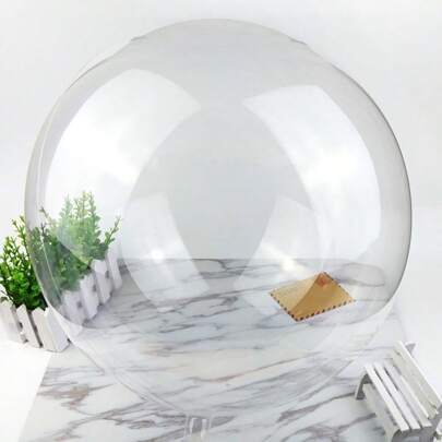 10 Balão Bubble Bolha Transparente Silicone Decoração Festa