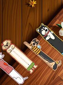 30PCS Read Puppy Themed Bookmarks Cartoon Graffiti Stickers Water Cups Computer Suitcases Decorated Waterproof Stickers