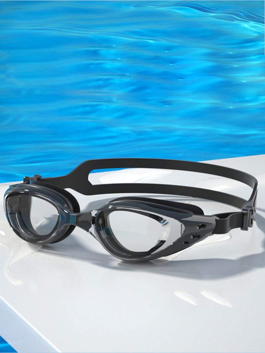 SHENYU Solid Beach Jewelry Swimming Goggles, Beach Essentials, Beach Accessories, Pool Float - Black - View 1