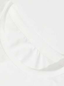 Áo thun nữ in theo yêu cầu - Thêm chữ và hình ảnh của riêng bạn, trang phục tối giản mùa xuân/hè, in theo yêu cầu (ảnh gia đình/ảnh selfie/ảnh thú cưng/ảnh bạn bè/ảnh tiệc), chữ/lời chúc/tên tùy chỉnh, thời trang, tối giản, độc đáo, trang phục thể thao thường ngày màu trắng, đồ tập gym, thân thiện với yoga. - trắng - Xem 6