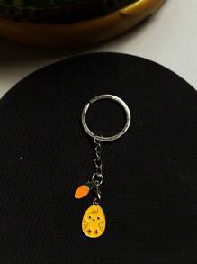 1pc Rabbit, Carrot, And Egg Casual Cute Keychain Accessory - Multicolor - View 12