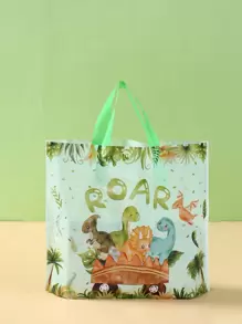 25/50pcs, Dinosaur Gift Bags, Birthday Party Favors Decoration Bags, Cartoon Animal Party Favors Wrapping Supplies, Dinosaur Birthday Gift Wrapping Candy Bags, Birthday Decorations