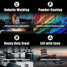 Gato de Botella hidráulica soldada con Molde de soplado, Estuche de Almacenamiento, 2 toneladas (4 Libras) Capacity, Rojo - 2 toneladas (4000 libras) - Ver 5