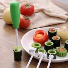 5pcs/Set Fruit & Vegetable Corer, Multi-Function Veggie Seed Remover, Cucumber & Bitter Gourd Deseeder, Kitchen Tool, Party Food Prep, Christmas Fruit Tool