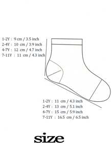 5 Pairs Kids Digit Print Breathable Mid-Calf Socks, Suitable For Boys And Girls In Spring/Summer