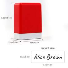 Custom Auto-Press Name Stamps: Handwritten Signature Stamps With Built-In Ink For Easyization Of Stationery, Books, And Office Supplies