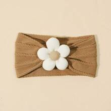 5 种颜色婴儿花朵头带，柔软女婴头带尼龙头带，适合女婴婴儿洗澡，适合新生儿婴幼儿的花朵发饰 - 彩色 - 查看 11