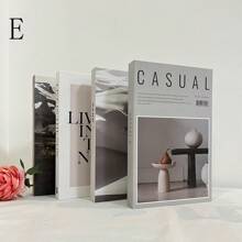 4 件可折叠装饰假书，简约设计，家居装饰道具最佳礼物