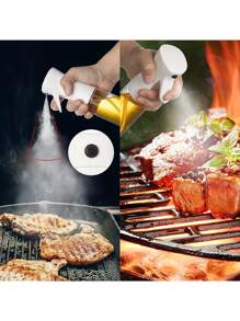 1pc PET Oil Spray Bottle, 200ml/300ml/500ml, Pulverizador de óleo de cozinha para Air Fryer, Assar, Fritar, Churrasco, Salada, Cabeleireiro