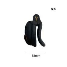 "Gift!" One Elastic Auxiliary Strap For More Comfortable Wearing. Chastity Men's Lock Chaste Vessel Black Light Pvc Penile Ring Snap Ring Multi Size Cage SM Sex Toys BDSM Pink Valentine's Day Bdsm Restraints Chastity Cage Bdsm Bondage Sex Tools