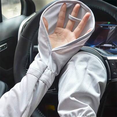 One Piece Of Ice Sleeve Gloves For Summer Driving Sun Protection Arm Sleeves Loose Breathable Arm Guards Anti-Ultraviolet Outdoor Sleeves