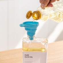 4 Pack 12oz/350ml Gold Olive Oil Dispenser Set - Heavy Duty Thickened Glass Bottles For Kitchen, Cooking Oil, Vinegar, Soy Sauce And Coffee Syrup, With Stainless Steel Automatic Pour Spout And 40 Label Funnel - 銀色 - 查看 9